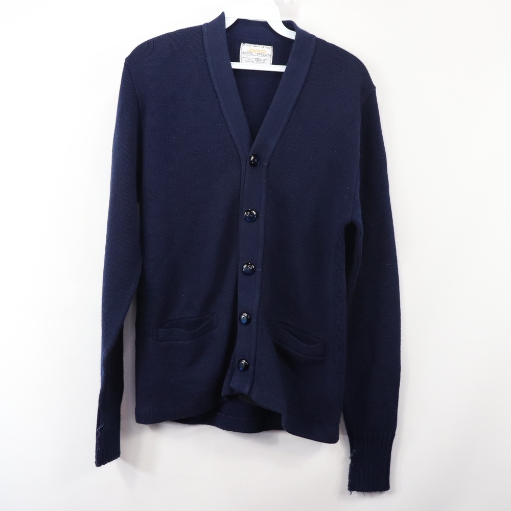 60s Bristol Products Mens Small Cardigan Sweater